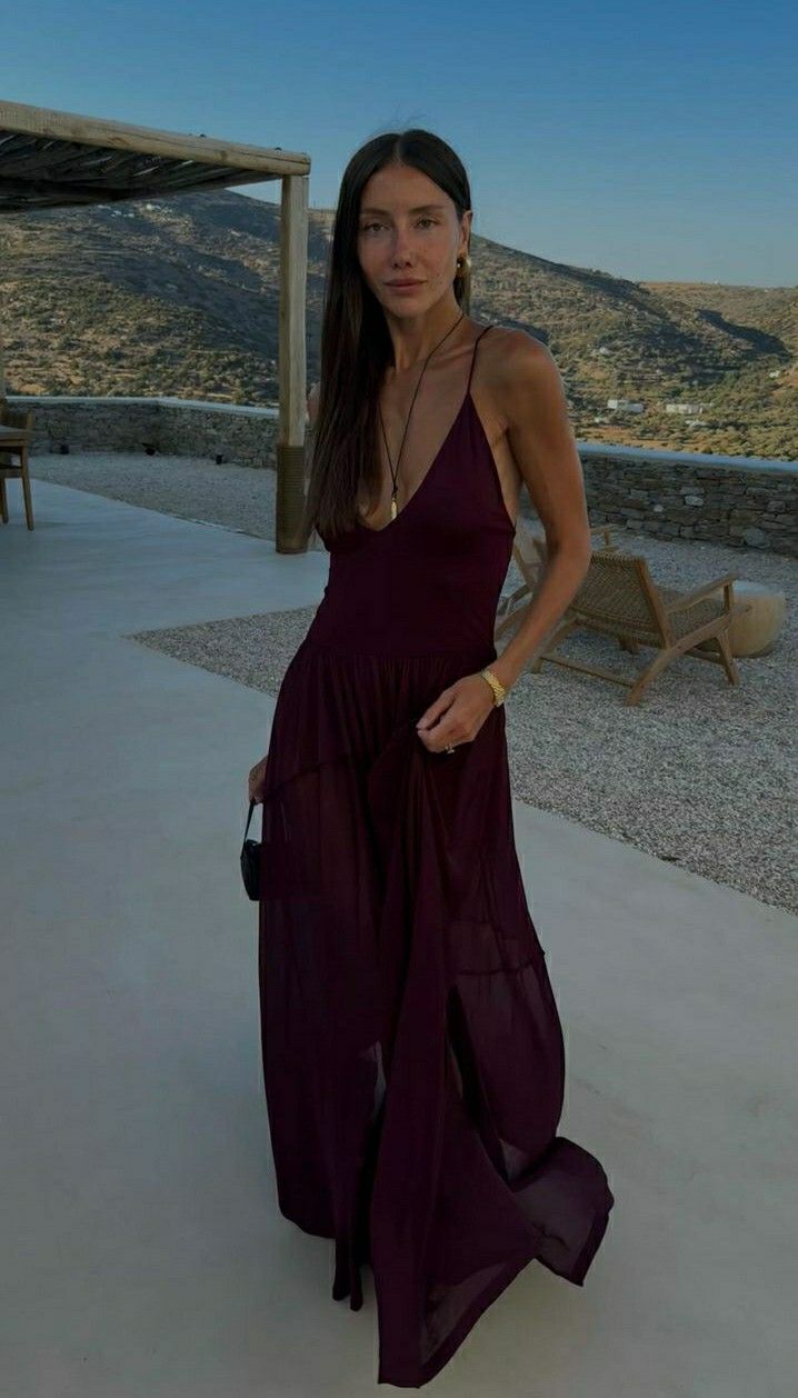 Burgundy Sexy Evening Dress Long Prom Dresses - VelvetHem