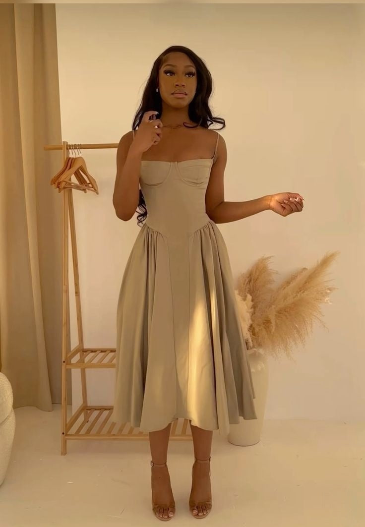 Spaghetti Straps Party Dress Evening Prom Dress Custom Made - View 3 | VelvetHem