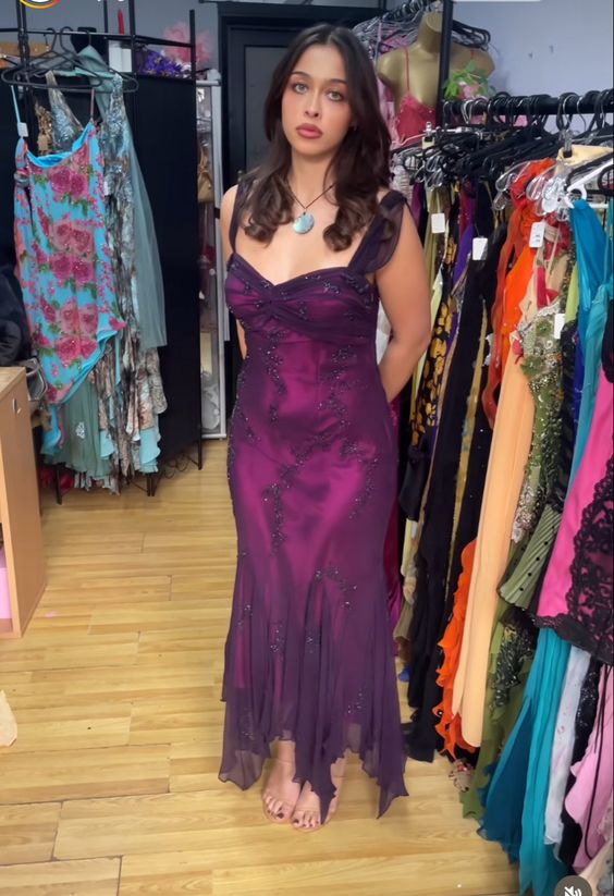 Women's Straps Prom Gown Formal Evening Party Gowns fg6704 - VelvetHem