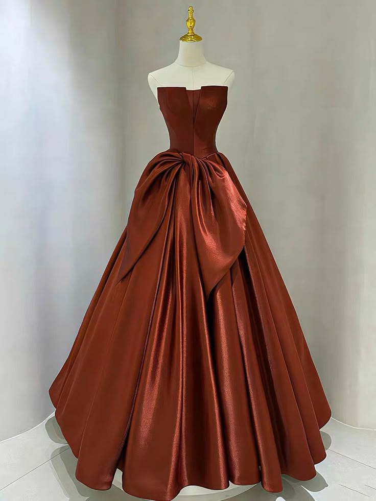 Evening Dress, Chic Party Dress, Strapless Prom Dress,satin Formal Dress,custom Made fg6752 - VelvetHem