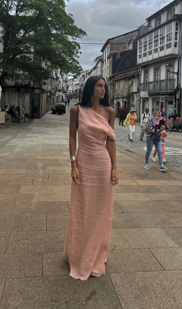 Pink Evening Dress Long Prom Dresses - VelvetHem