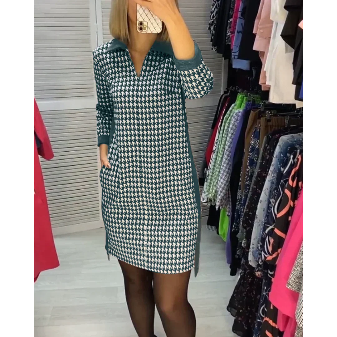Eos Button Dress for Women Brunch Outfit Idea