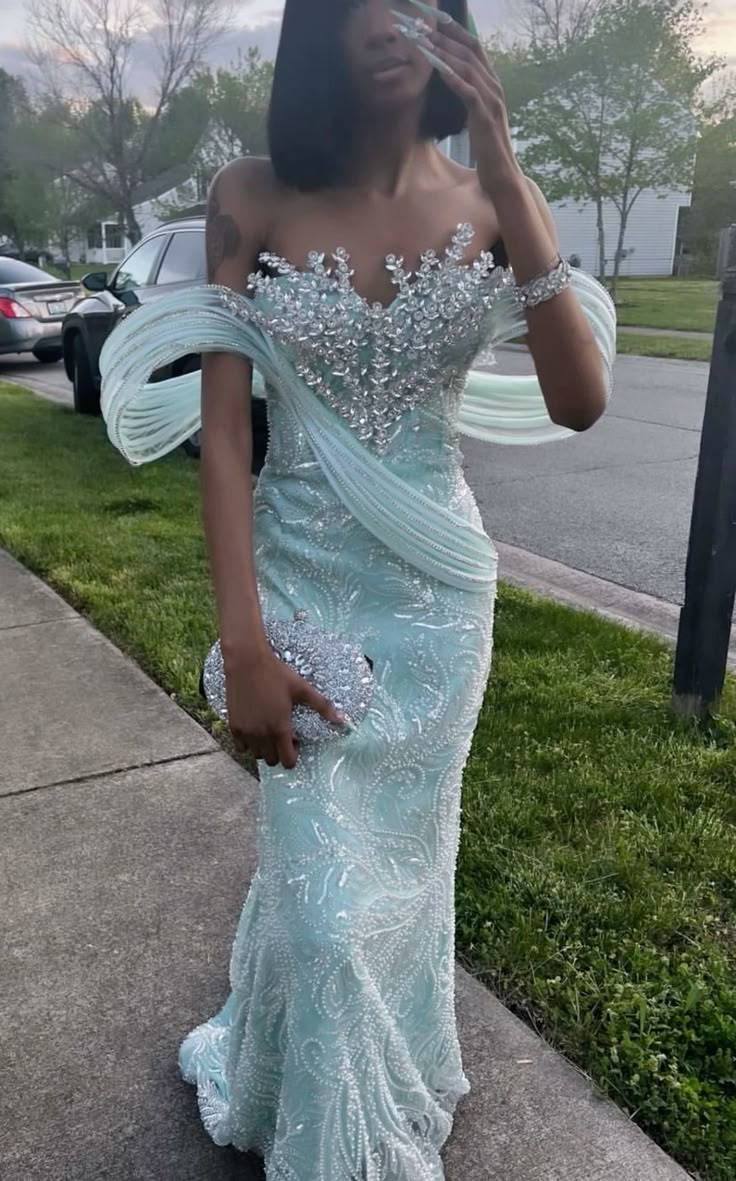 Sexy Mermaid Long Prom Dresses Formal Evening Dress - VelvetHem