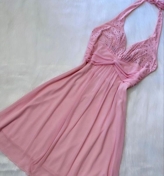 Pink Short Homecoming Dress,Sexy Party Dress - View 2 | VelvetHem