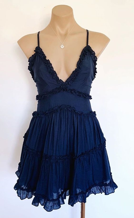 Navy Homecoming Dresses Short Celebrity Dress fg6446 - View 2 | VelvetHem