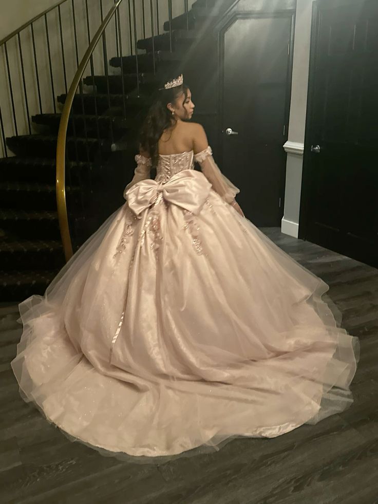 Appliques Tulle Quinceanera Dress Ball Gown,Sweet 16 Dress fg6477 - View 2 | VelvetHem