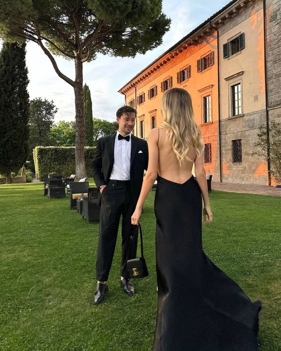 Black Backless Dresses Evening Dress Floor Length Party Gowns fg6558 - View 2 | VelvetHem
