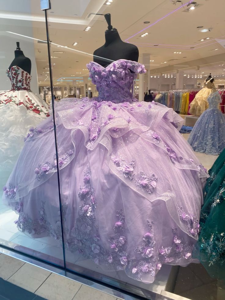 Lavender Quinceanera Dresses Birthday Prom Princess Ball Gown fg6490 - View 2 | VelvetHem
