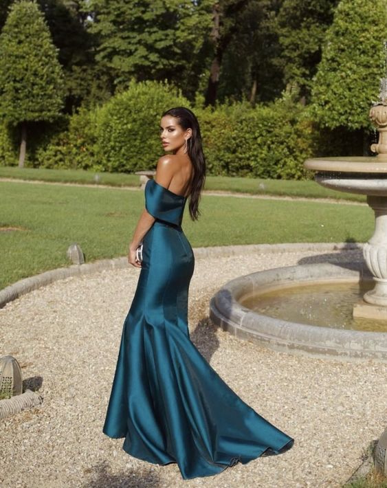 Elegant Mermaid Prom Dresses Formal Party Dress Off Shoulder Prom Gowns fg6612 - View 2 | VelvetHem