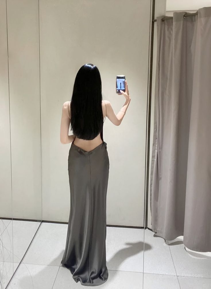 Satin Prom Dress Long Beautiful Prom Dresses For Girl fg6220 - View 2 | VelvetHem