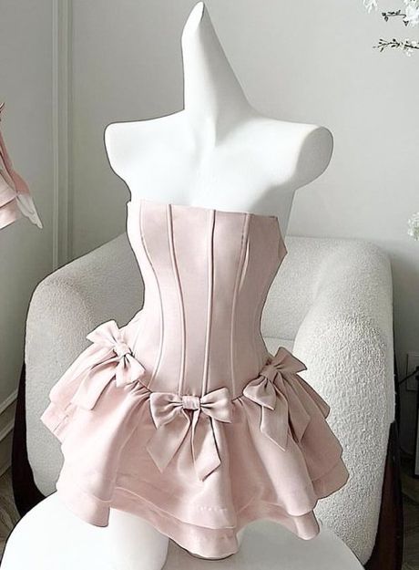 Simple Strapless Sleeveless Satin A-Line Mini Homecoming Dress fg6041 - VelvetHem