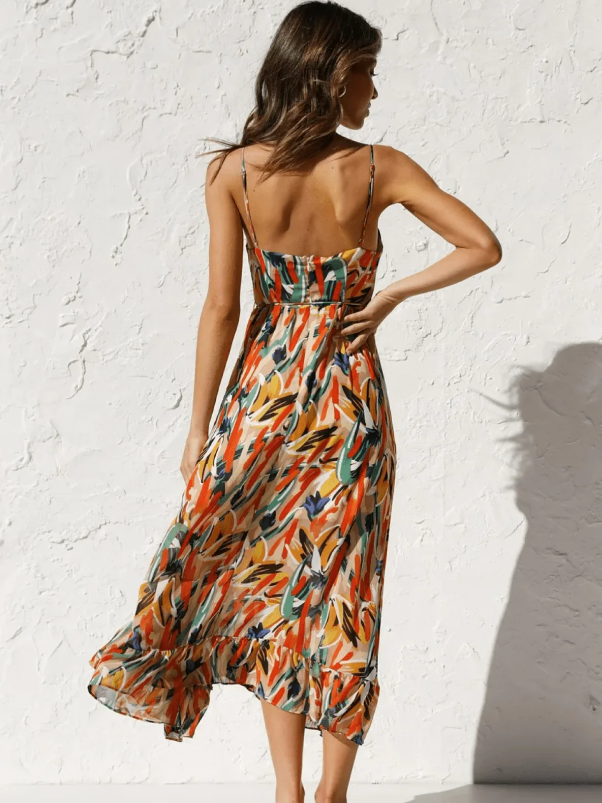 Samantha Exclusive Colorful Midi Dress Boutique Collection
