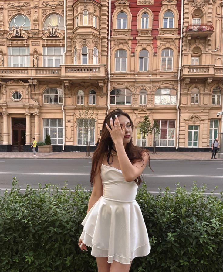 A Line White Simple Short Prom Dress Birthday Party Dress Homecoming Dress - View 4 | VelvetHem
