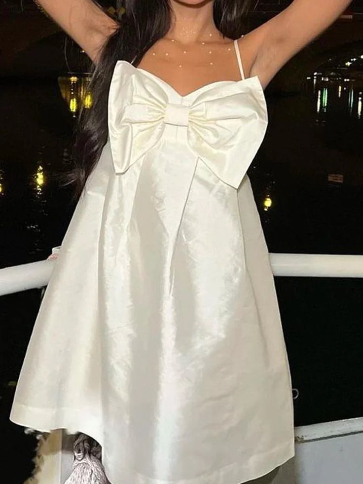 White Homecoming Dress Short Party Dress - View 4 | VelvetHem