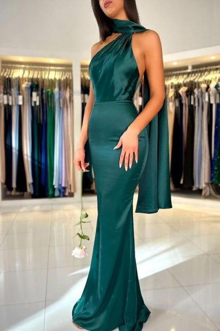 Elegant Halter Sleeveless Mermaid Floor Length Prom Dress fg6552 - View 6 | VelvetHem
