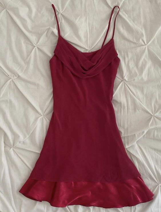 Fashion Burgundy Dress Women Sexy Spaghetti Strap Short Prom Dresses - View 2 | VelvetHem