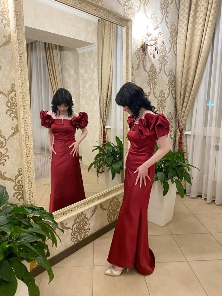 Burgundy Long Off Shoulder Prom Dress Evening Party Dresses