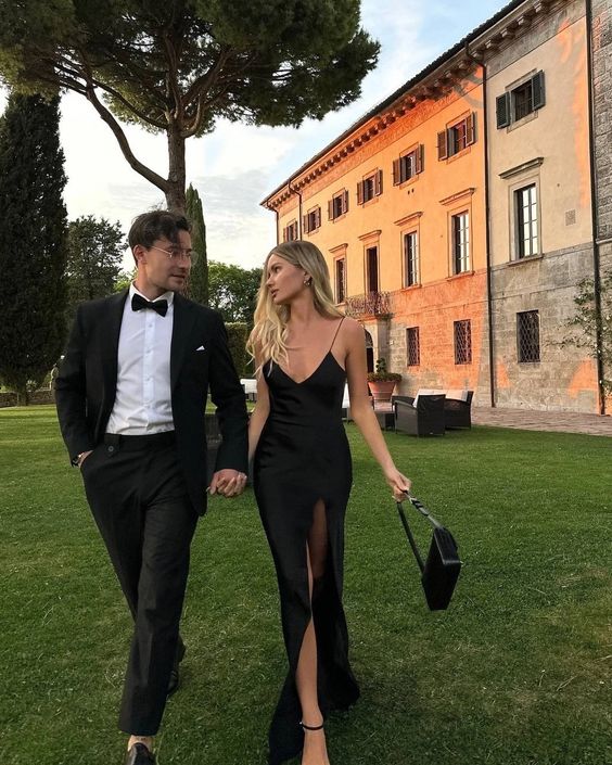 Black Backless Dresses Evening Dress Floor Length Party Gowns fg6558 - VelvetHem
