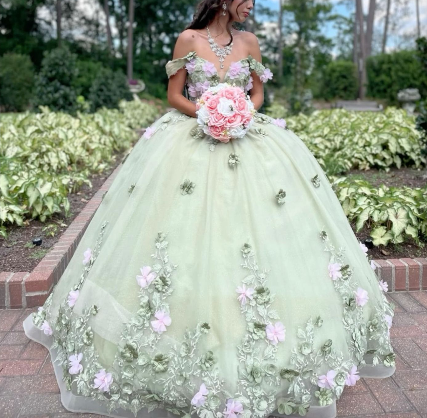 Charming Off Shoulder Princess Ball Gown Elegant Quinceanera Dress Sweet 16 Dress fg7059 - VelvetHem