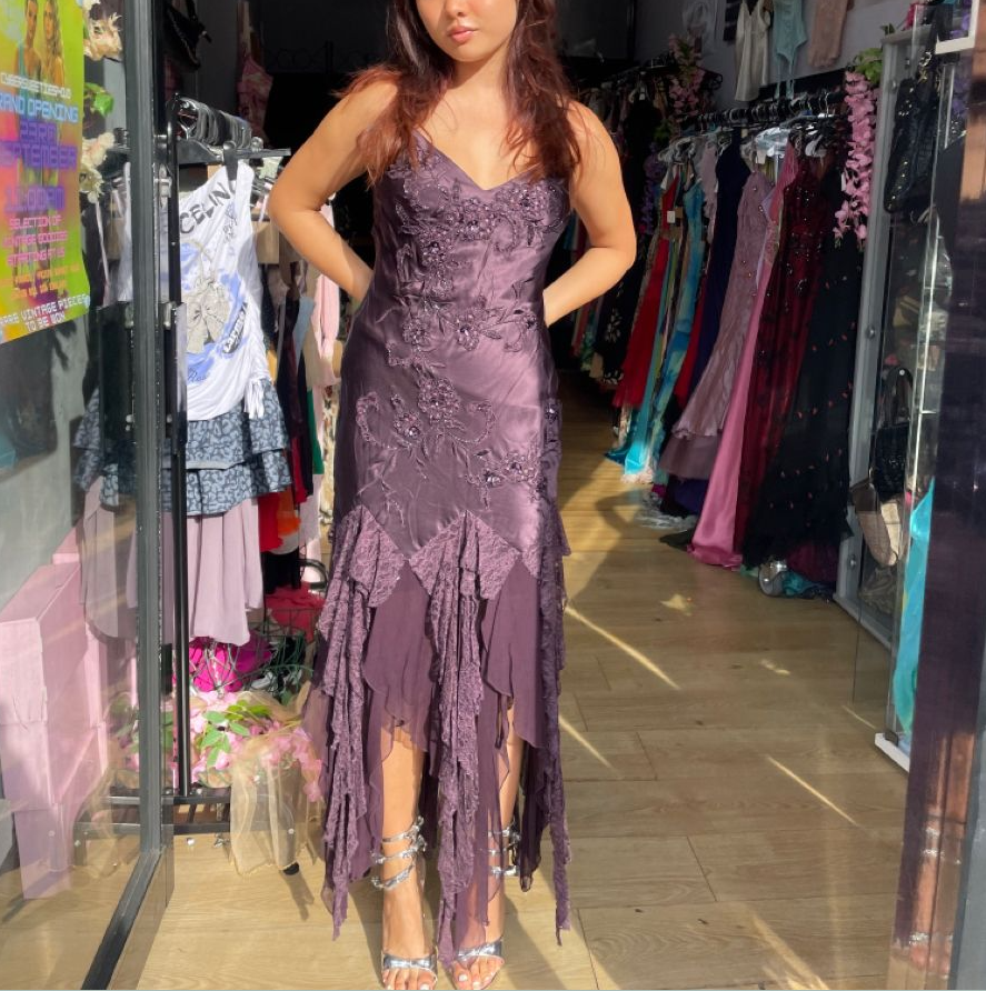New Arrival Spaghetti Straps Irregular Hem Prom Dress fg7101 - View 2 | VelvetHem