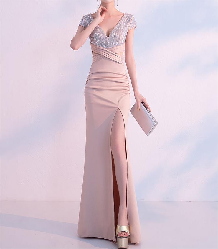Cocktail Evening Dress: Dignified & Elegant Slim Fit Fishtail for Women - VelvetHem