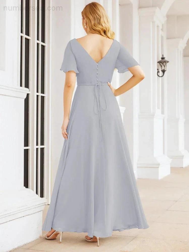 ZapDress Formal Prom Gowns for Mother of The Bride Short Sleeves Bridesmaid Dress 28049 (ZD16995)