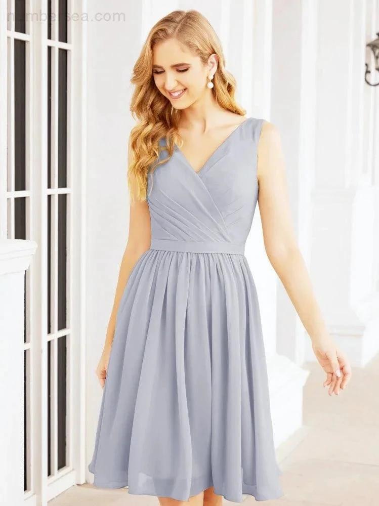 ZapDress Homecoming Dresses Knee Length Skirt V Back 28062 (ZD16943)