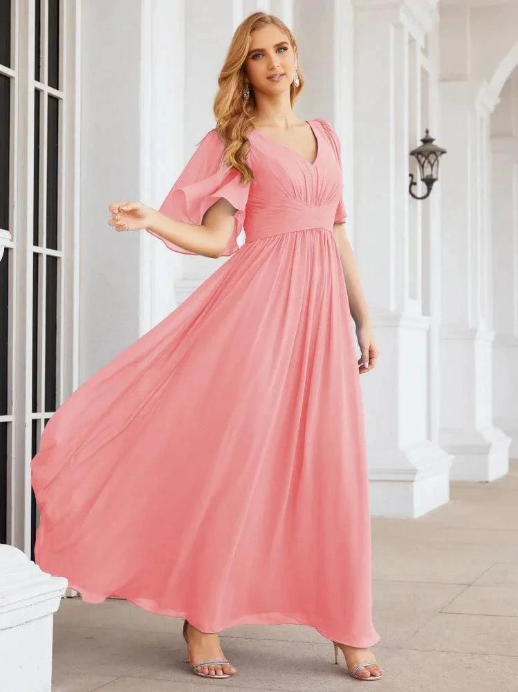 Numbersea Bridesmaid Dresses for Women Wedding Long Party Prom Dress 28068 by numbersea