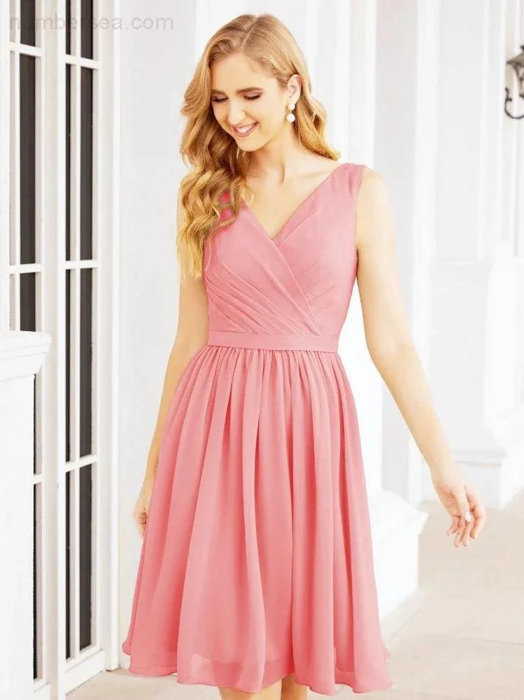 ZapDress Homecoming Dresses Knee Length Skirt V Back 28062 (ZD16943)