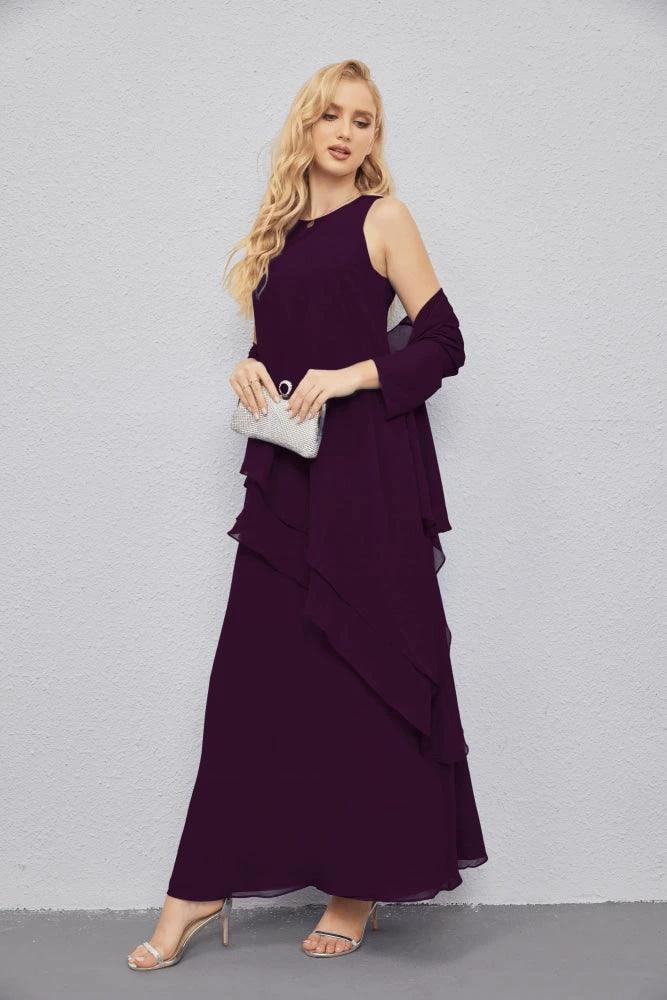 Mother of Bride Dresses with Open Front Lightweight Cardigan Formal Prom Gown 28081 by numbersea