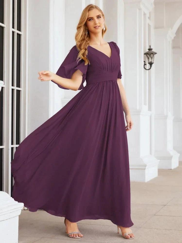 Numbersea Bridesmaid Dresses for Women Wedding Long Party Prom Dress 28068 by numbersea