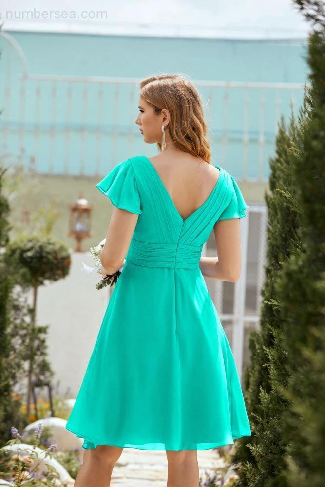 Knee Length Homecoming Dresses Formal Cocktail Prom Gown 28013 (ZD16946)