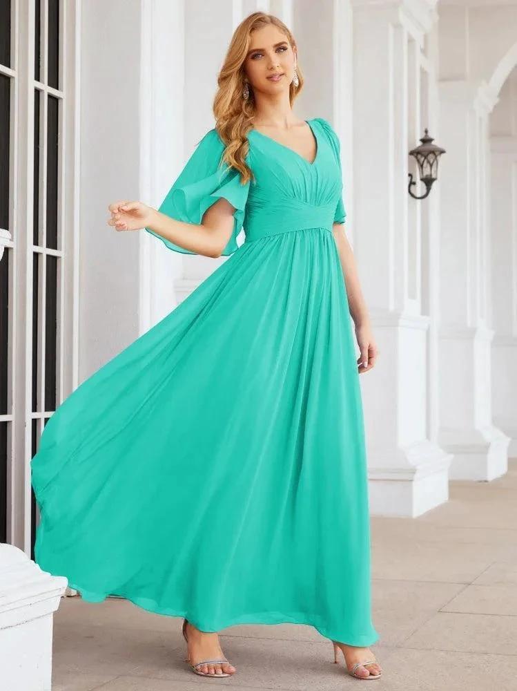 Numbersea Bridesmaid Dresses for Women Wedding Long Party Prom Dress 28068 by numbersea