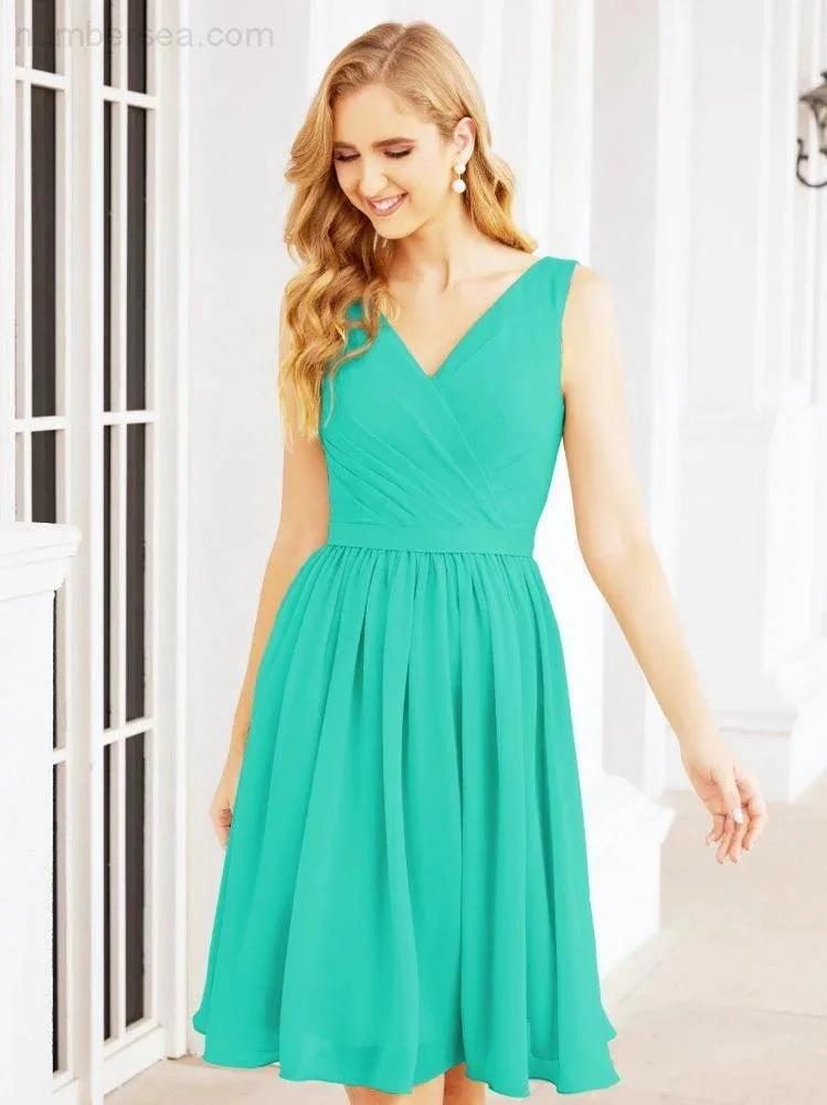 ZapDress Homecoming Dresses Knee Length Skirt V Back 28062 (ZD16943)