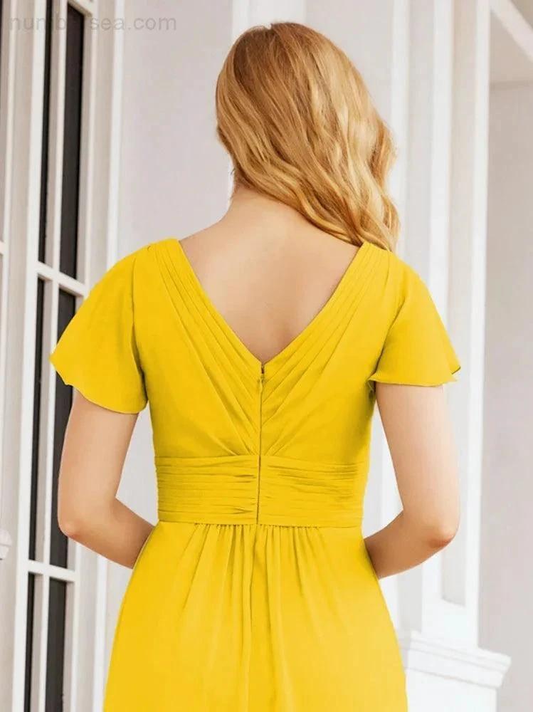 ZapDress Formal Prom Gowns for Mother of The Bride Cap Sleeves Bridesmaid Dress 28047 (ZD16958)