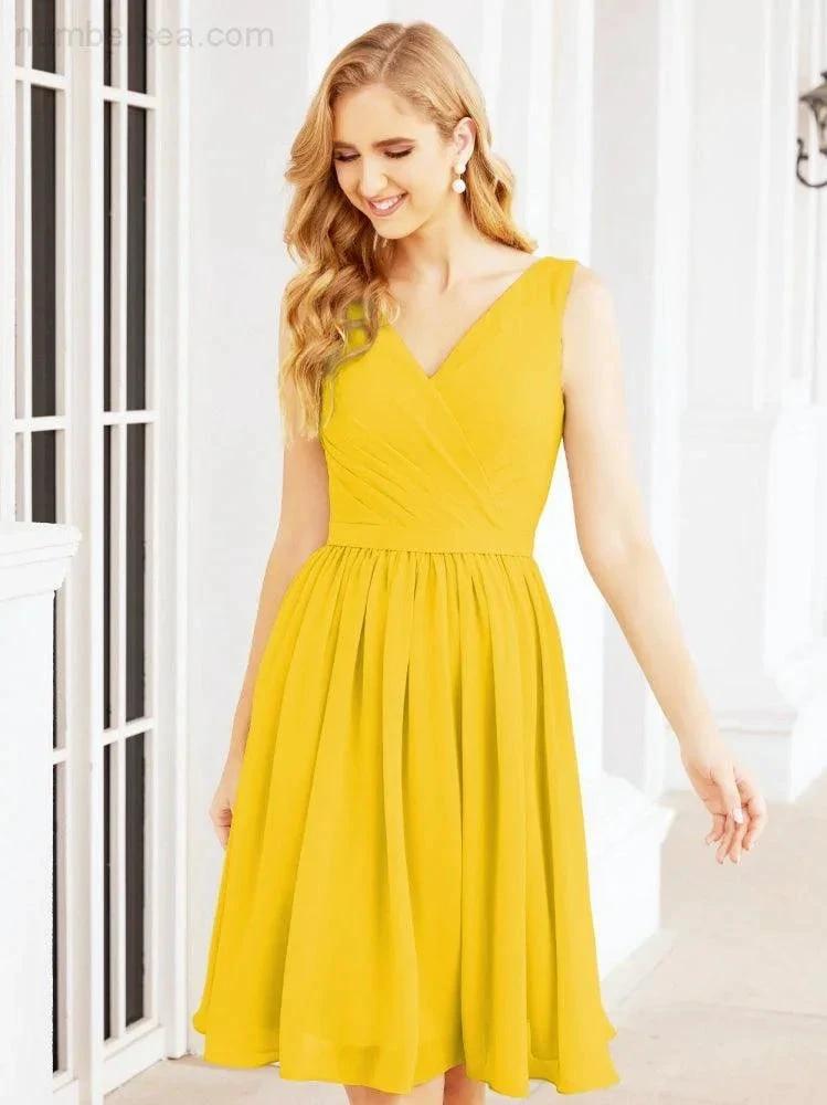 ZapDress Homecoming Dresses Knee Length Skirt V Back 28062 (ZD16943)