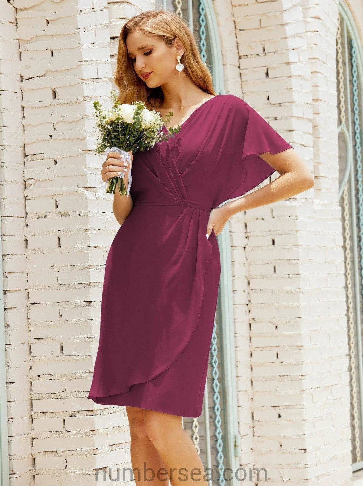 Homecoming Dresses Knee Length Sleeveless Prom Gowns 28021 by numbersea