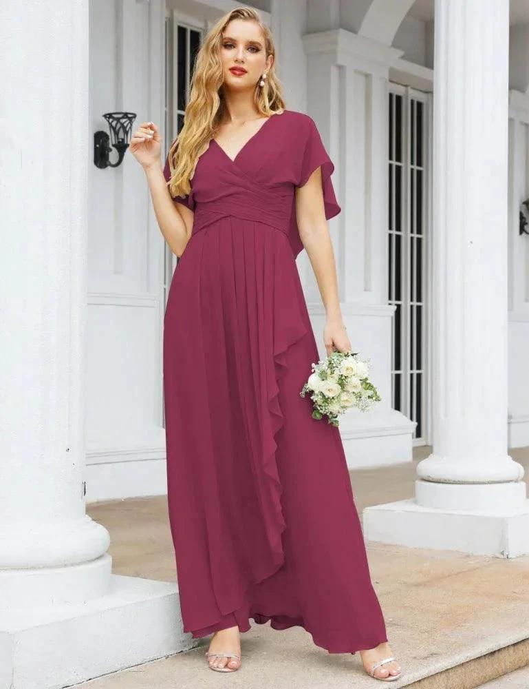 Numbersea Bridesmaid Dresses Backless Formal Prom Gowns for Evening Party Mother of The Bride Dress 28040 by numbersea