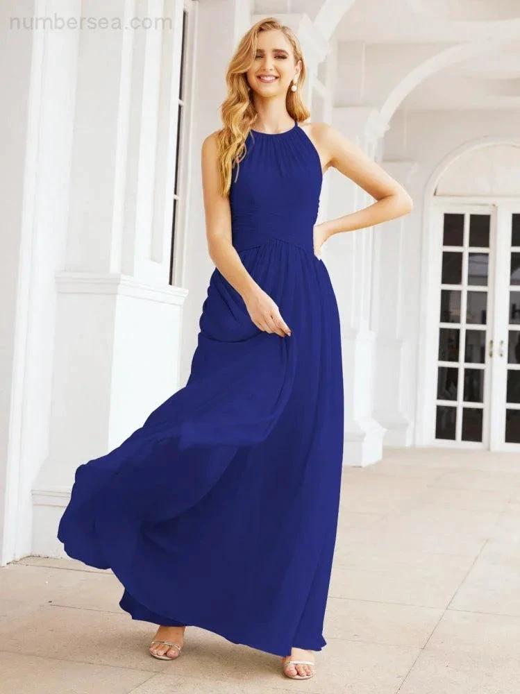 ZapDress Sleeveless Bridesmaid Dresses Long Prom Gown Zipper with Keyhole Back 28056 (ZD17040)