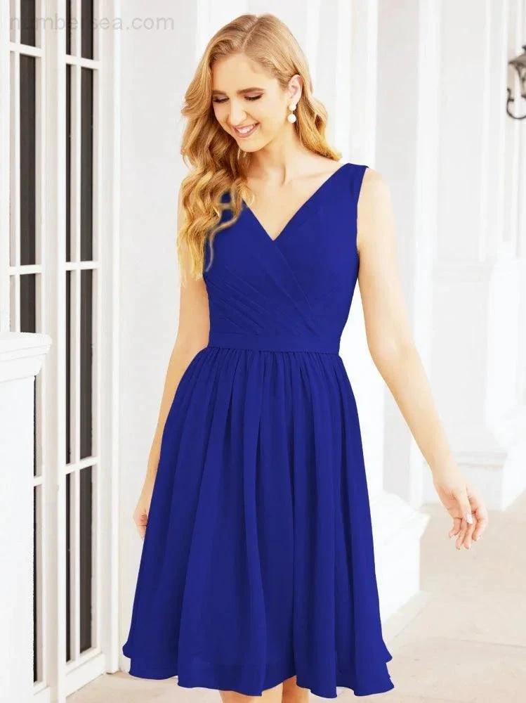 ZapDress Homecoming Dresses Knee Length Skirt V Back 28062 (ZD16943)