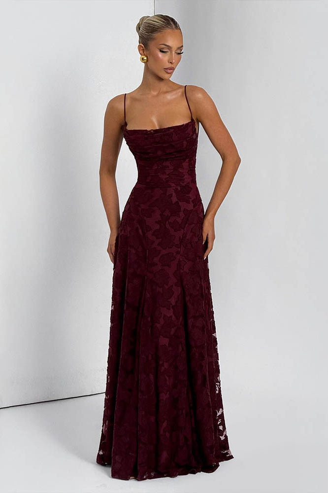 Backless Chiffon Maxi Dress - View 13 | VelvetHem