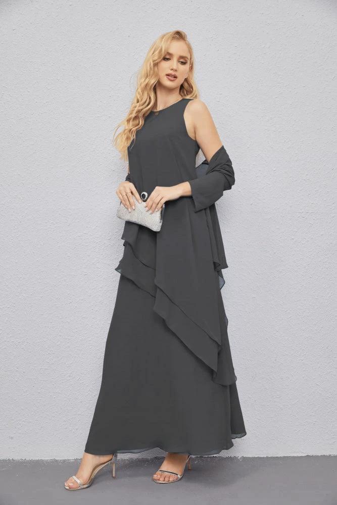 Mother of Bride Dresses with Open Front Lightweight Cardigan Formal Prom Gown 28081 by numbersea