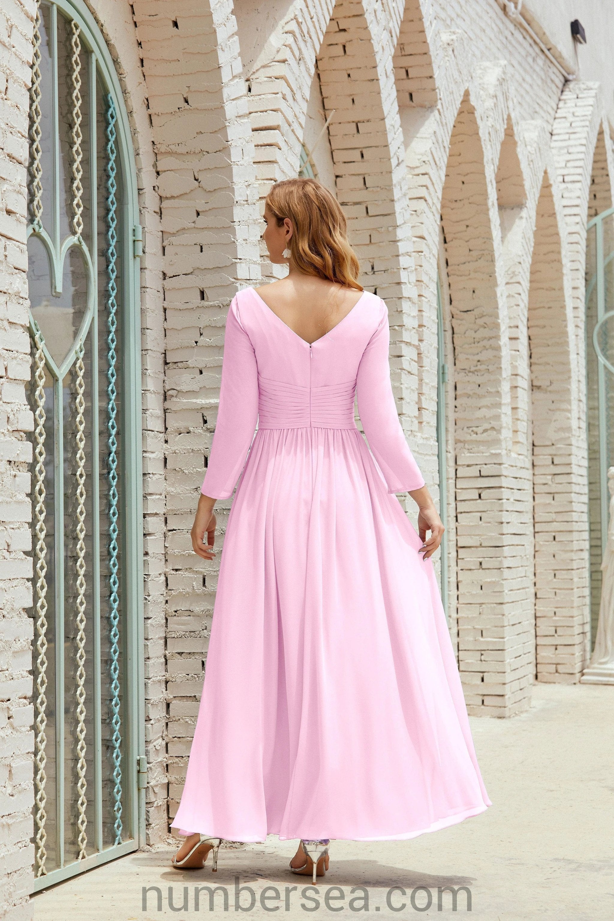 ZapDress Bridesmaid Dress Chiffon Formal Party Dress Evening Dress 28016 (ZD16992)