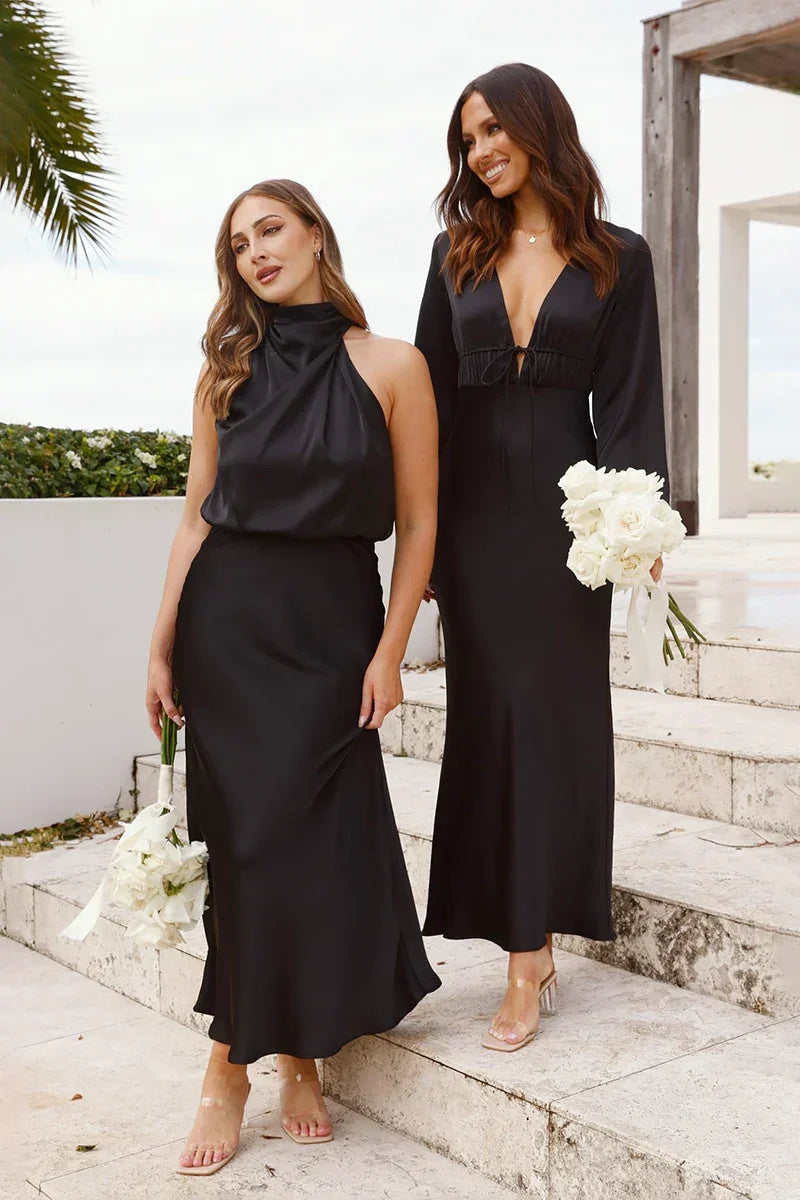 Ximena Premium Maxi Dress Black Boutique Collection