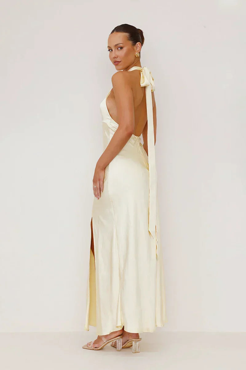 Elsa Exclusive Maxi Dress Yellow Designer Edit