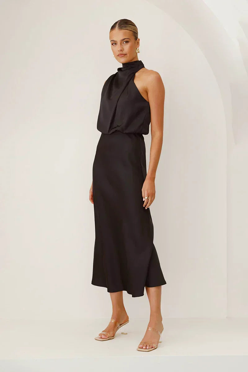 Ximena Premium Maxi Dress Black Boutique Collection