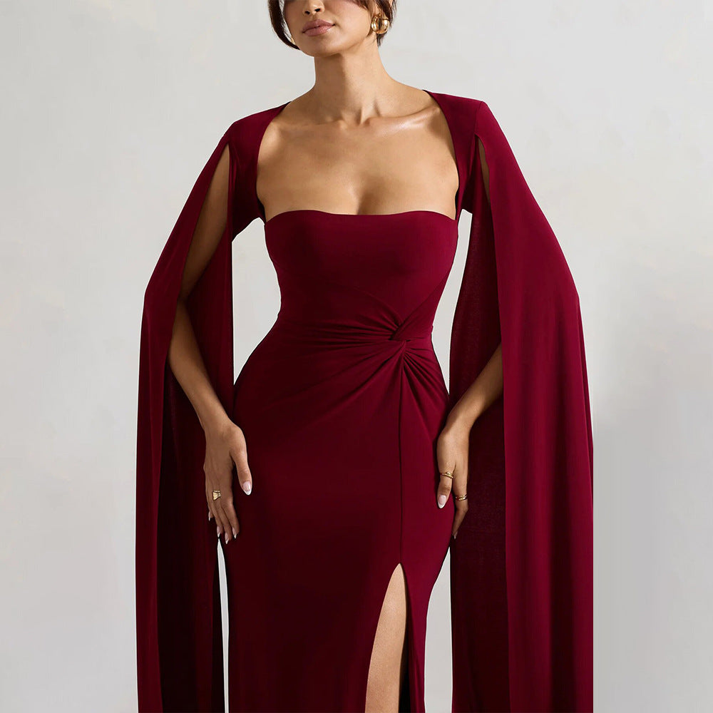 Symphony Dress Maroon