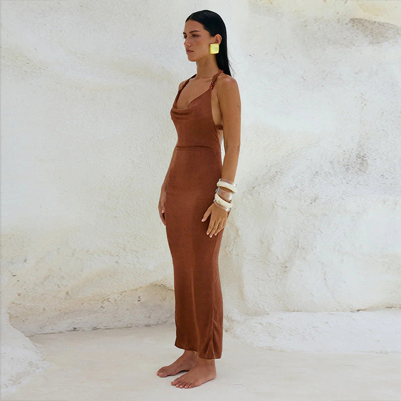 Rowan Maxi Dress Brown
