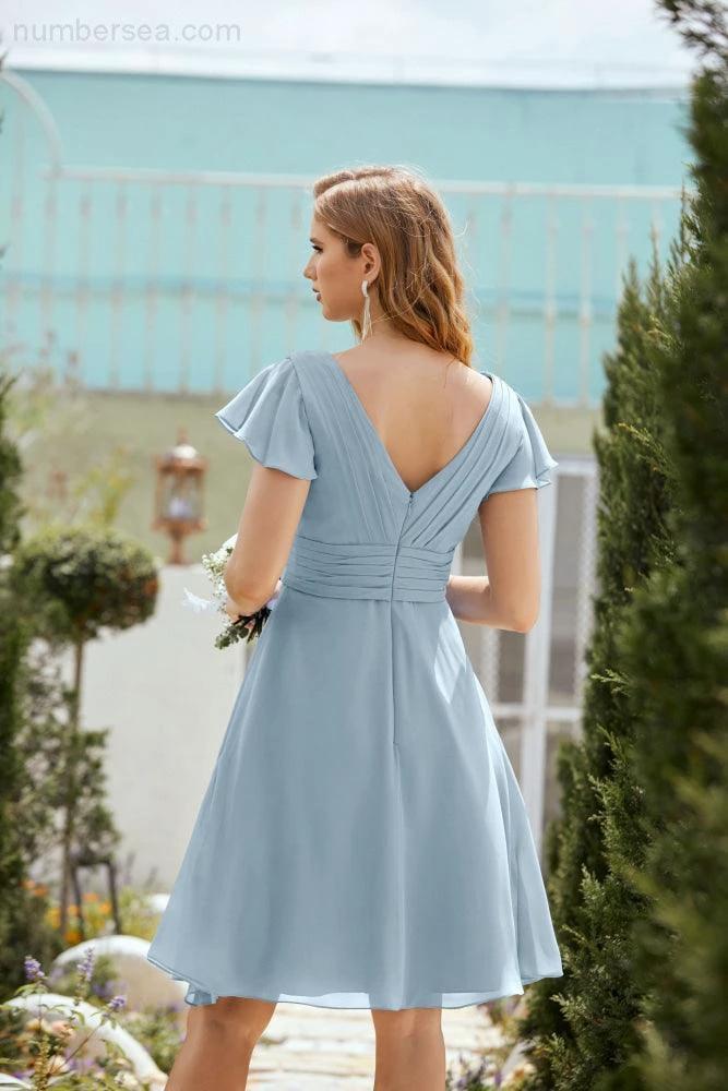 Knee Length Homecoming Dresses Formal Cocktail Prom Gown 28013 (ZD16946)
