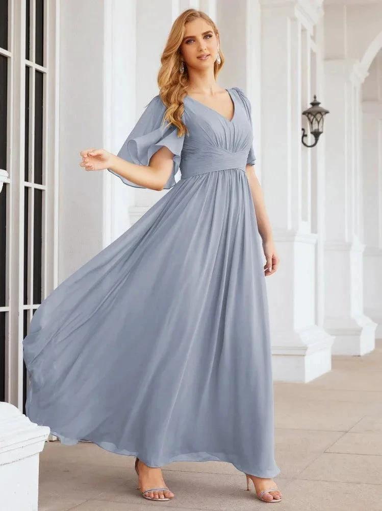 Numbersea Bridesmaid Dresses for Women Wedding Long Party Prom Dress 28068 by numbersea